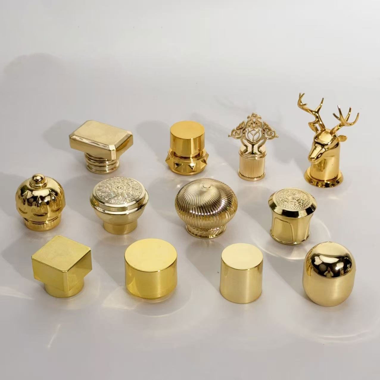 Custom Zinc Alloy Die-Cast Perfume Caps & Decorative Knobs