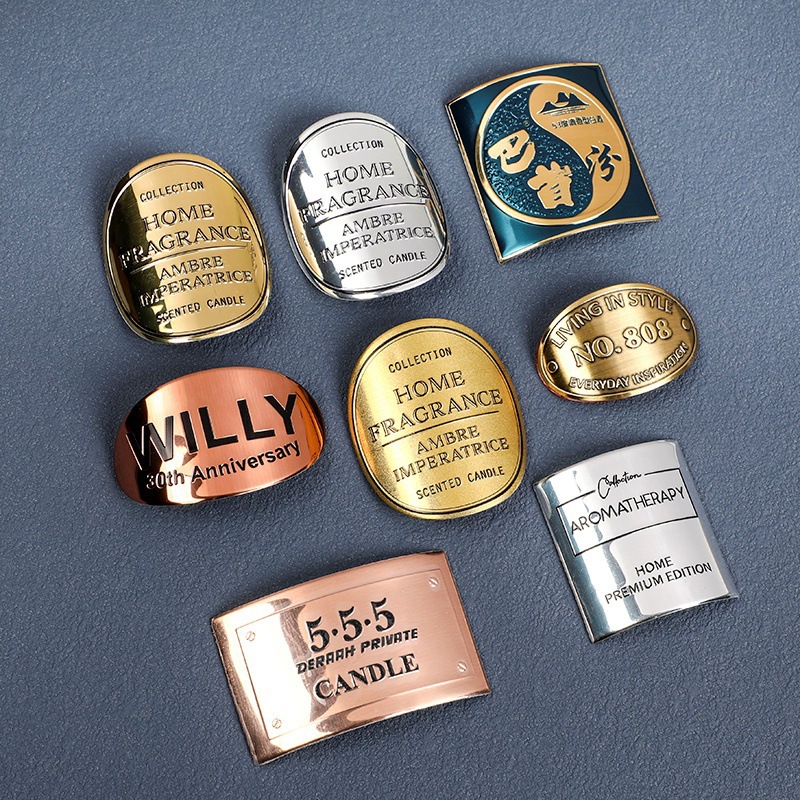 Custom Metal Wine & Perfume Labels