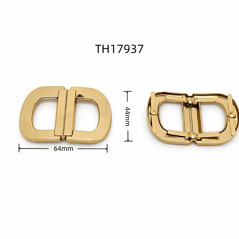 Ornate Interlocking Letter Shoe Buckle TH17937