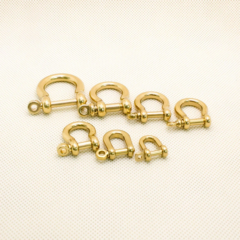 Brass Horseshoe Screw Shackle